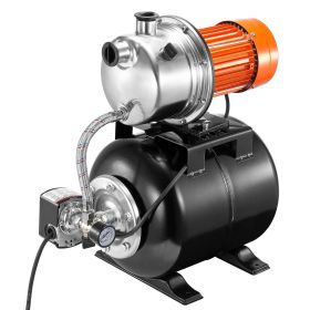 VEVOR 1HP Shallow Well Pump with Pressure Tank 1000GPH Irrigation Booster Pump (Default: Default)