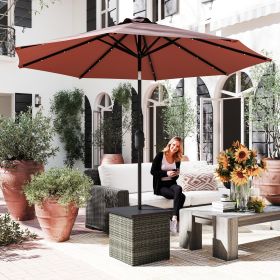 Side Table with 1.5" Umbrella Hole (Option: Gray-570x530x280 mm)