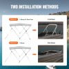 VEVOR 3 Bow Bimini Top Boat Cover, 900D Polyester Canopy with 1" Aluminum Alloy Frame, Waterproof and Sun Shade, Includes Storage Boot