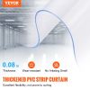 VEVOR Strip Curtain, 84" Height x 42" Width, 0.08" Thickness, 7PCS Clear PVC Strip Door Curtain, Freezer Curtain
