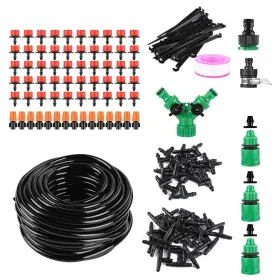 164FT Drip Irrigation Kit Automatic Garden Irrigation System Misting Plant Watering Drip Kit For Garden Greenhouse Flower Bed Patio Lawn (Option: DripIrrigationKit)